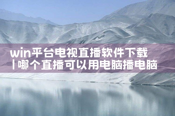 win平台电视直播软件下载