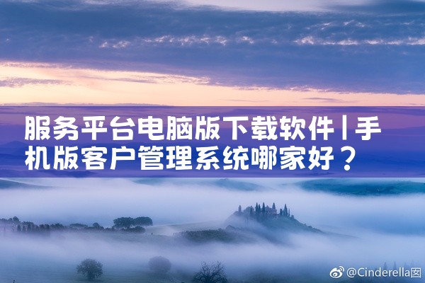 服务平台电脑版下载软件